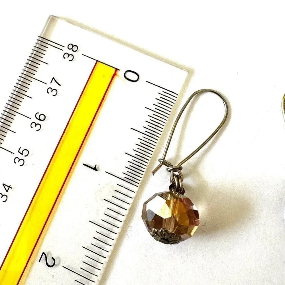 Crystal drop earrings